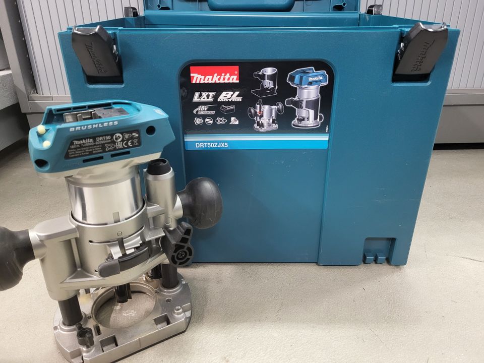 Makita drt50zjx5 -akkukäsijyrsin *lähes uusi kattava paketti*