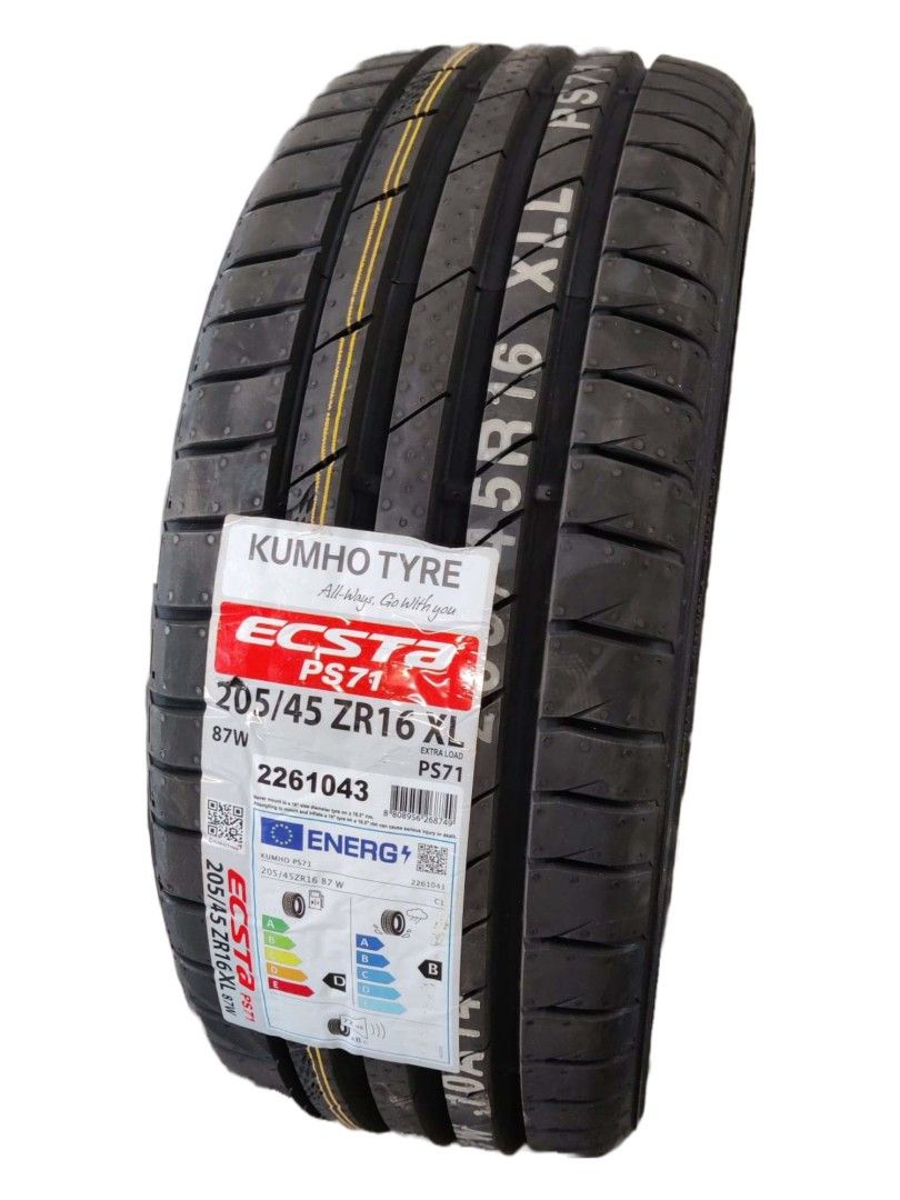 Kumho Ecsta PS71 205/45 R16 87W Kesärengassarja