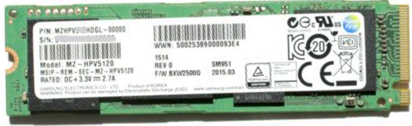 SSD M.2 Samsung SM951  256Gt 2150Mt/s