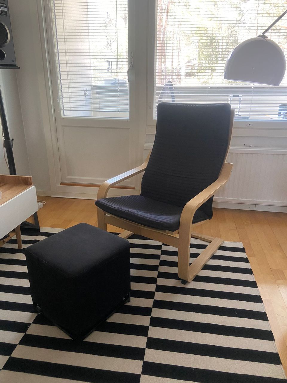 Ikea Armchair with foot rest