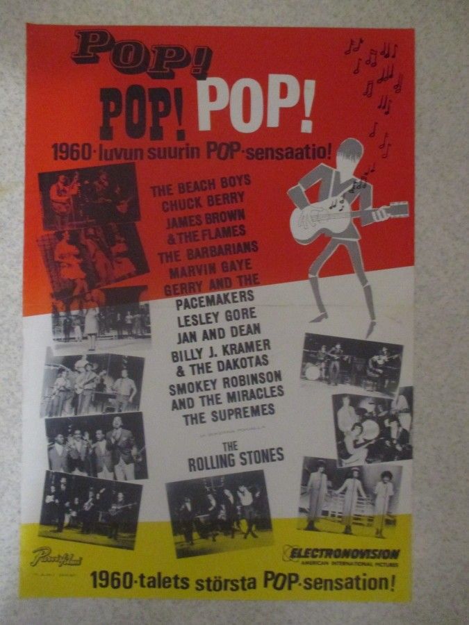 Pop! Pop! Pop! (Steve Binder, 1964) - vanha elokuvajuliste