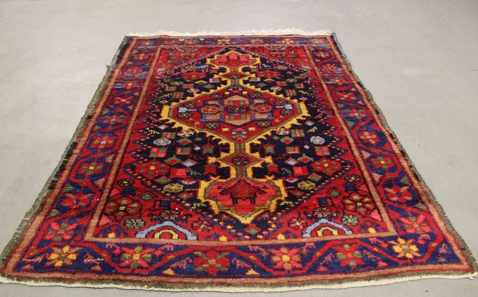 Käsinsolmittu Persialainen Ahar matto 147x105 cm