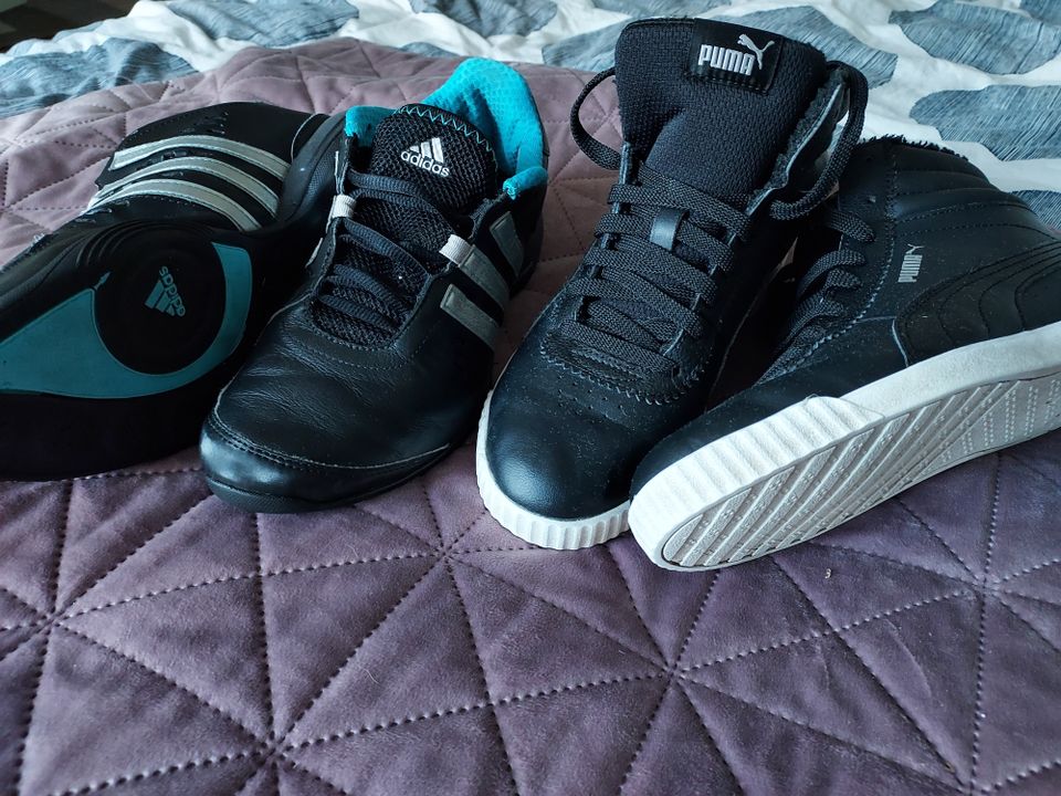 Puma ja adidas kengät