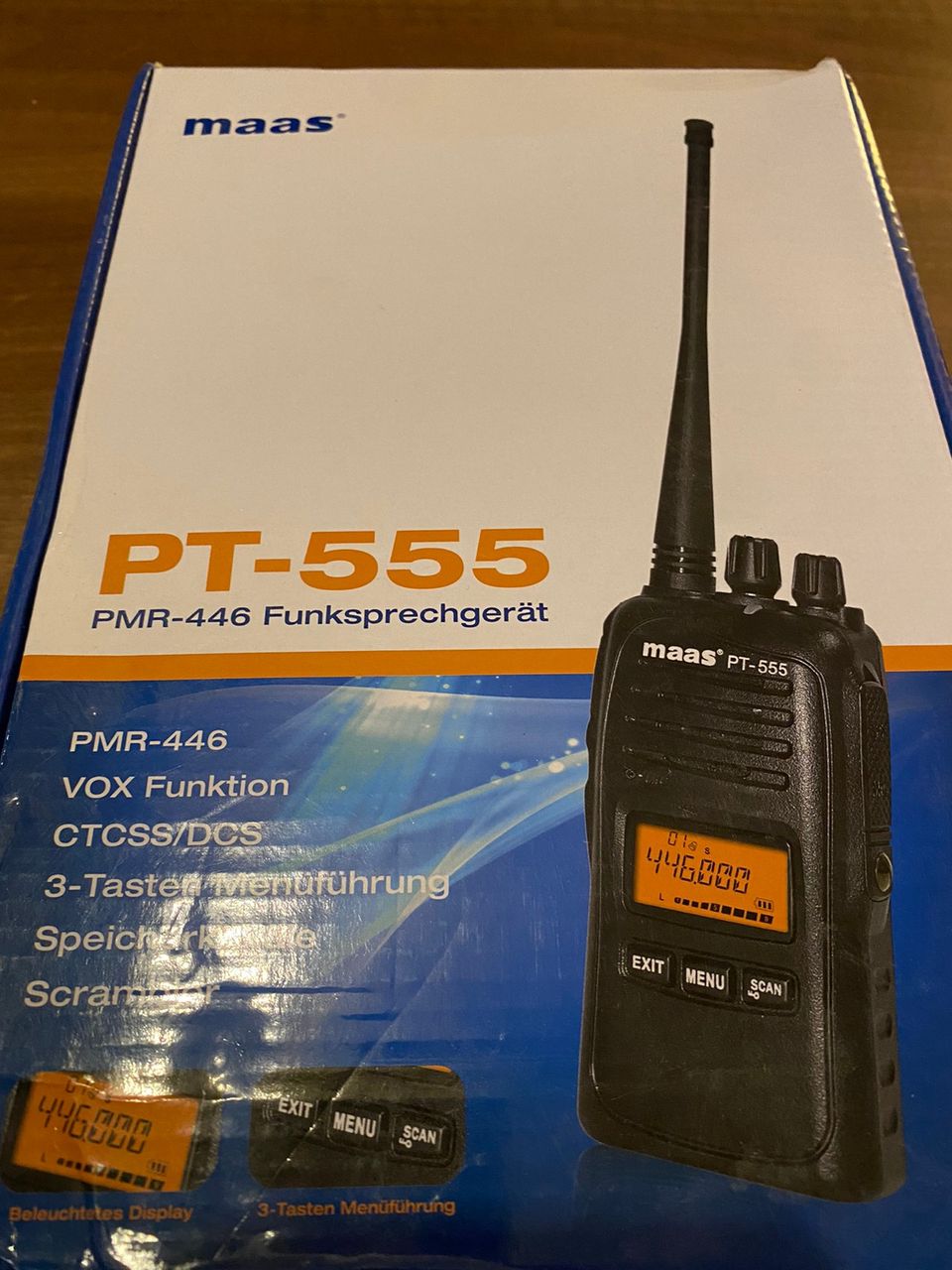 Maas PT-555 PMR 446 radiopuhelin