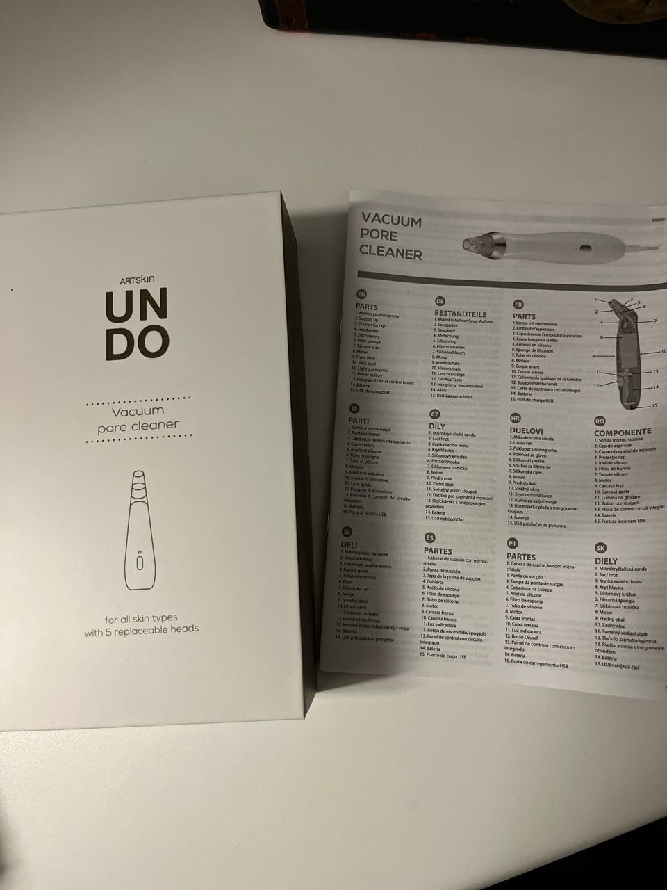 Undo vacuum pore cleaner/mustapääimuri