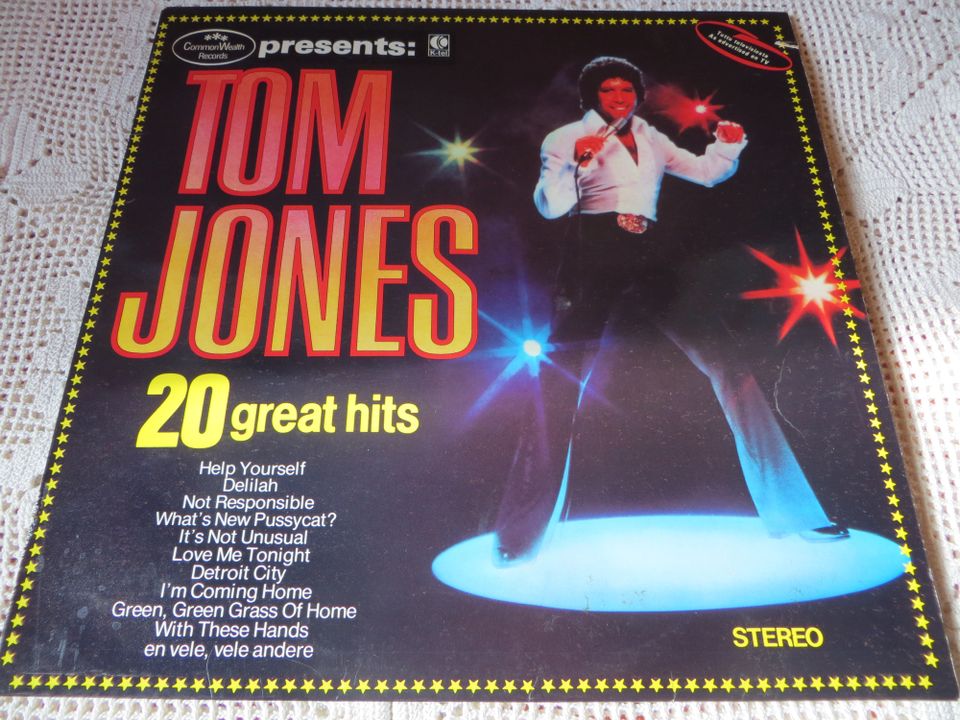 Vinyyli, Tom Jones 20 Great Hits