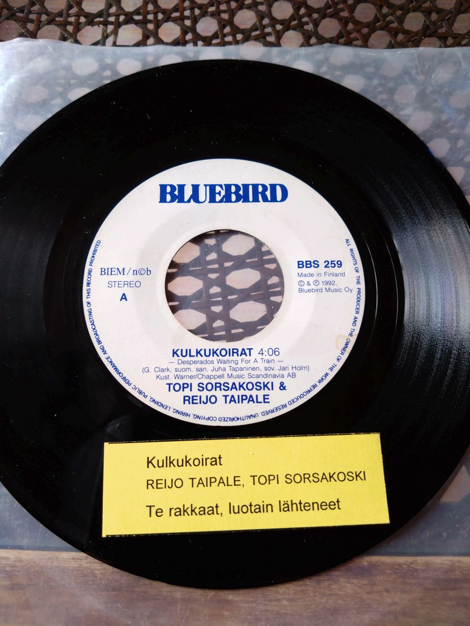 Topi Sorsakoski & Reijo Taipale 7" Single