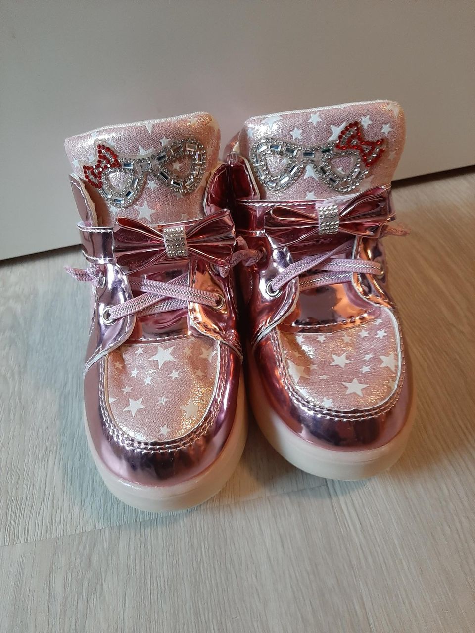 Tyttöjen vaaleanpunaiset lenkkarit kengät 30