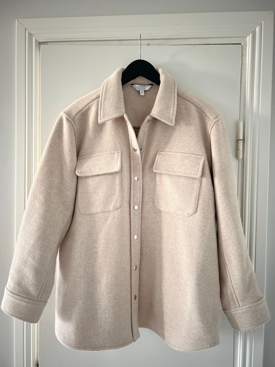 & Other Stories oversized wool blend overshirt