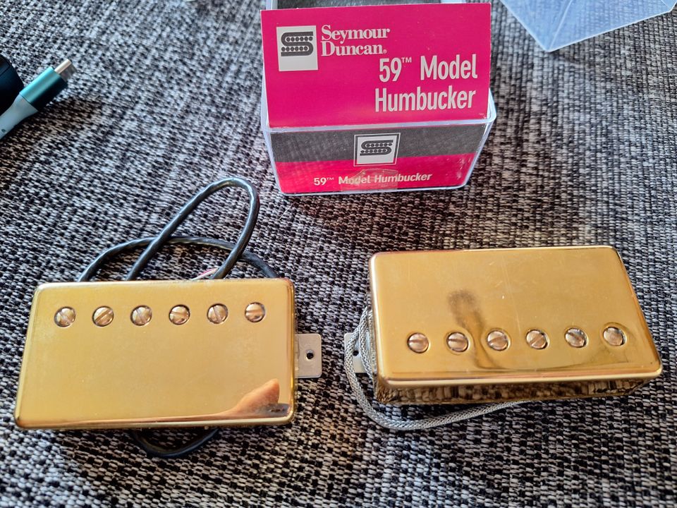Kitaramikit Mikit SD Custom 5 Gold Cover ja SD 59 Model Neck Gold