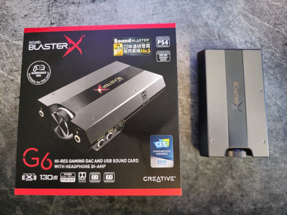 Creative Sound BlasterX G6, 7.1-kanavainen HD DAC + ulkoinen USB-äänikortti