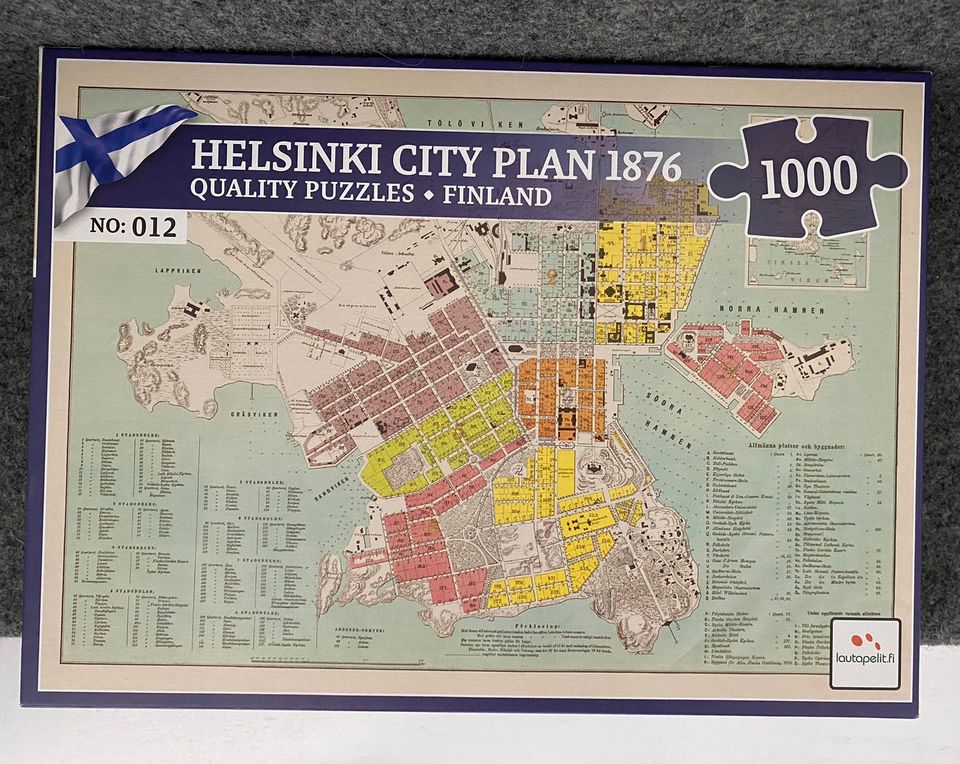 Helsinki 1876-palapeli 1000 palaa