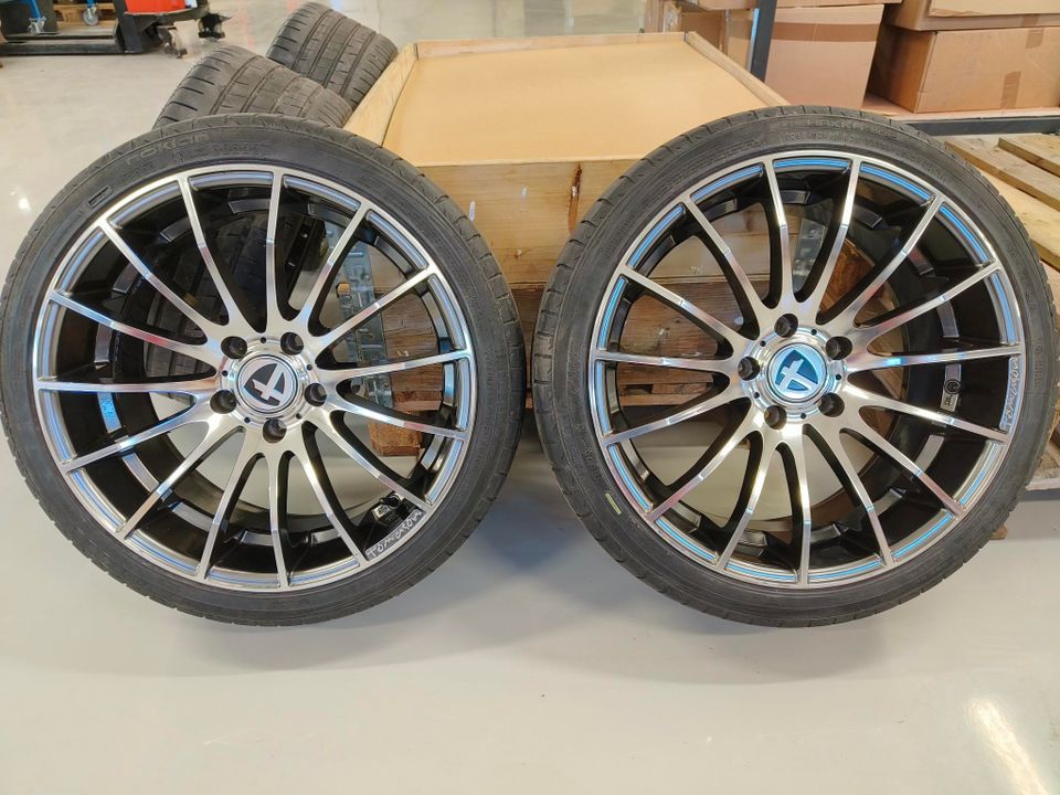 5x120 8.5x19" ET35 CB: 72.6 Tomason TN9 Hyperblack diamond polished+Kesärenkaat