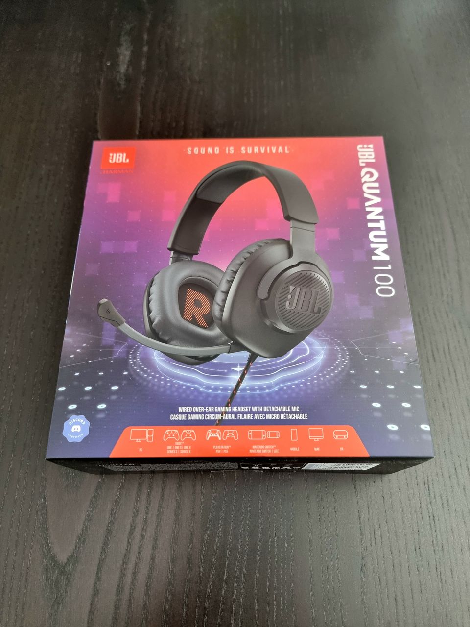 JBL Quantum 100 -kuulokkeet