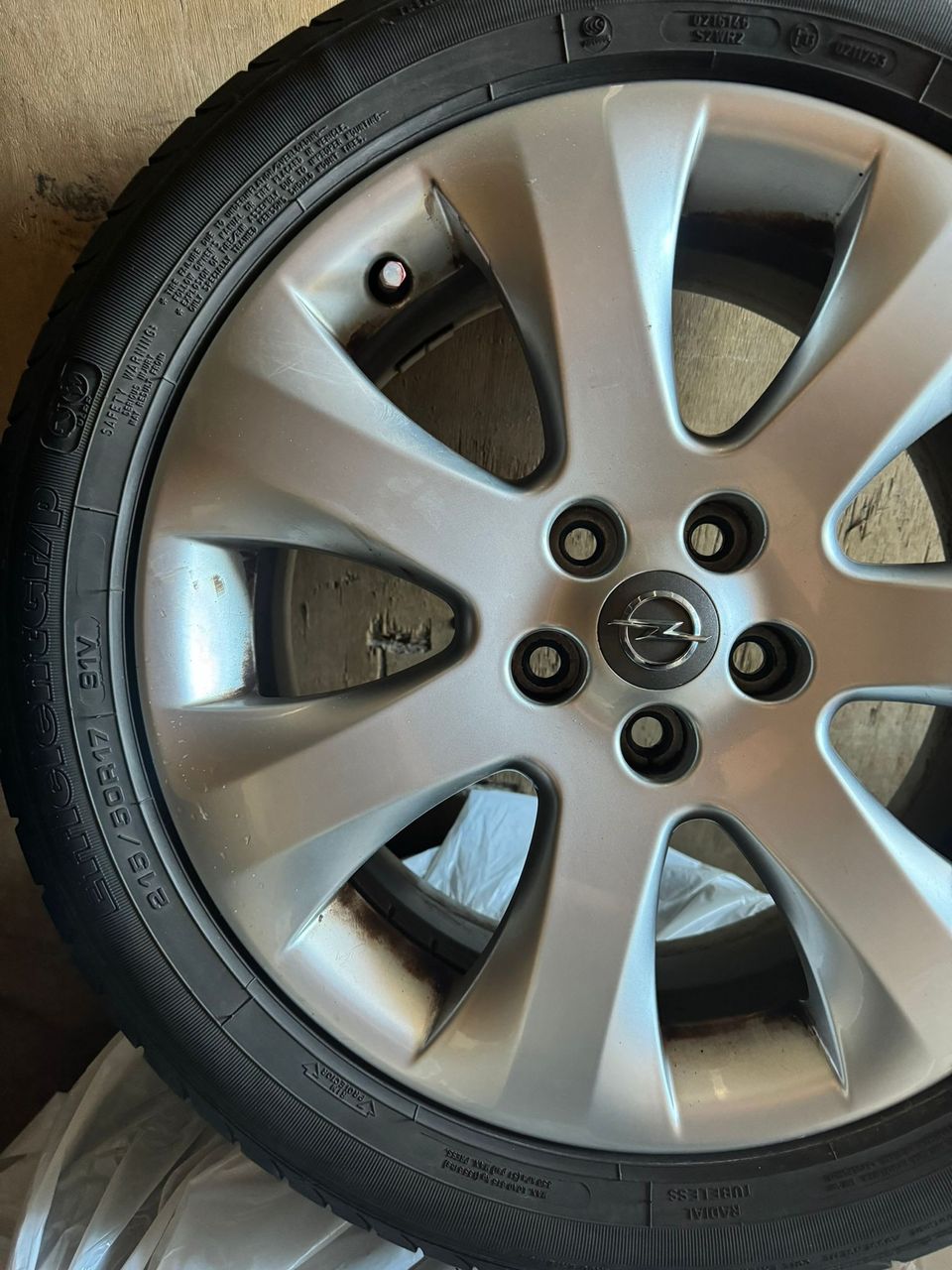 Opel 17" vanteet+kesärenkaat