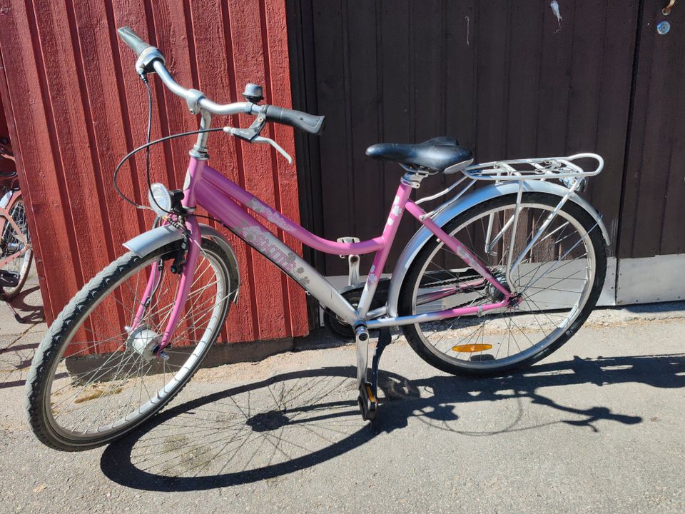 Tunturi 26" vaaleanpunainen polkupyörä
