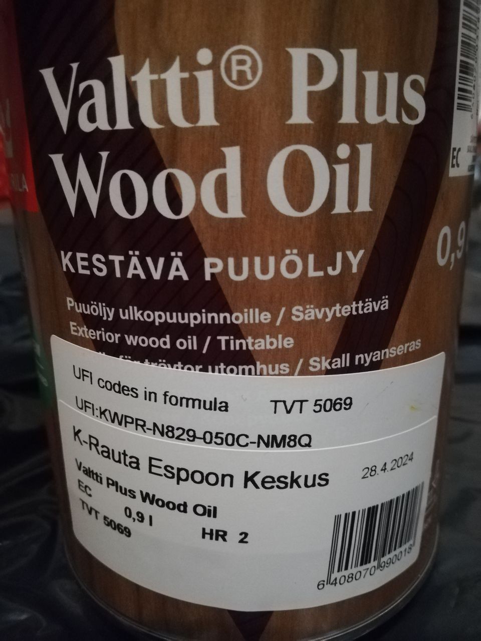 Puuöljy ulkopuupinnoille