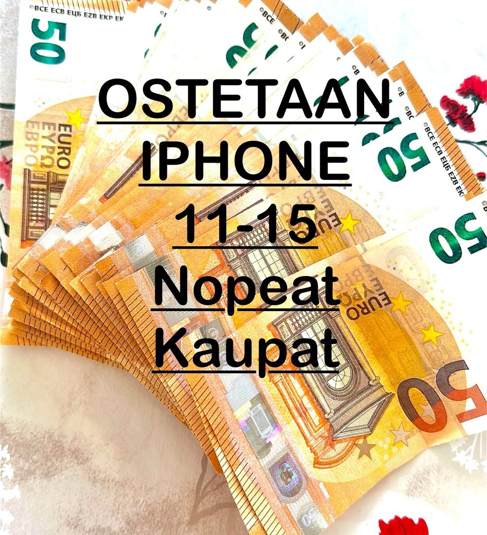 OSTO APPLE IPHONE 11-15 KAUPAT HETI (Ei Postitus)