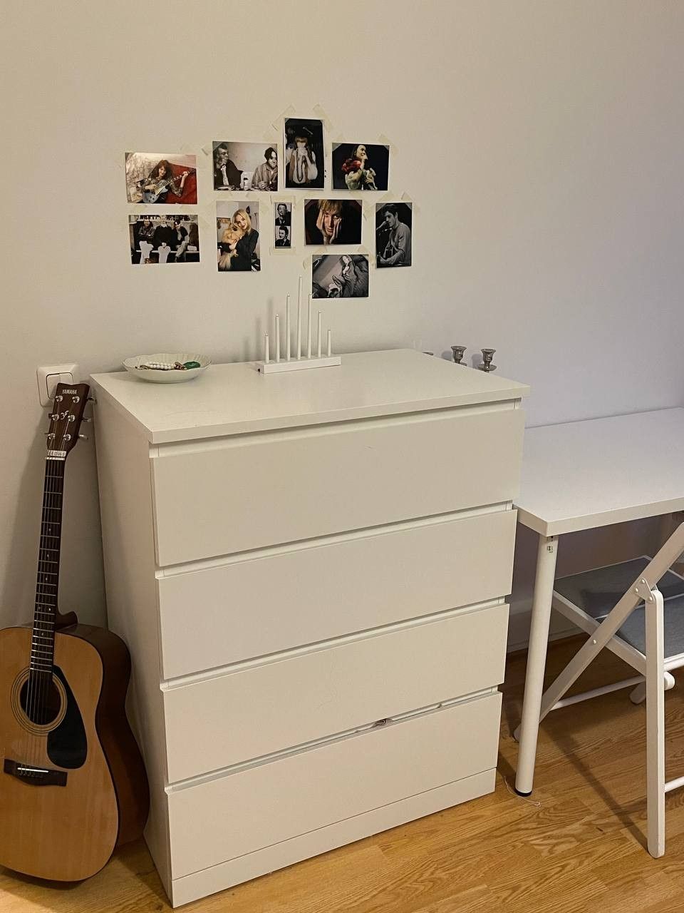 Valkoinen lipasto IKEA, 4 laatikkoa (100x80)