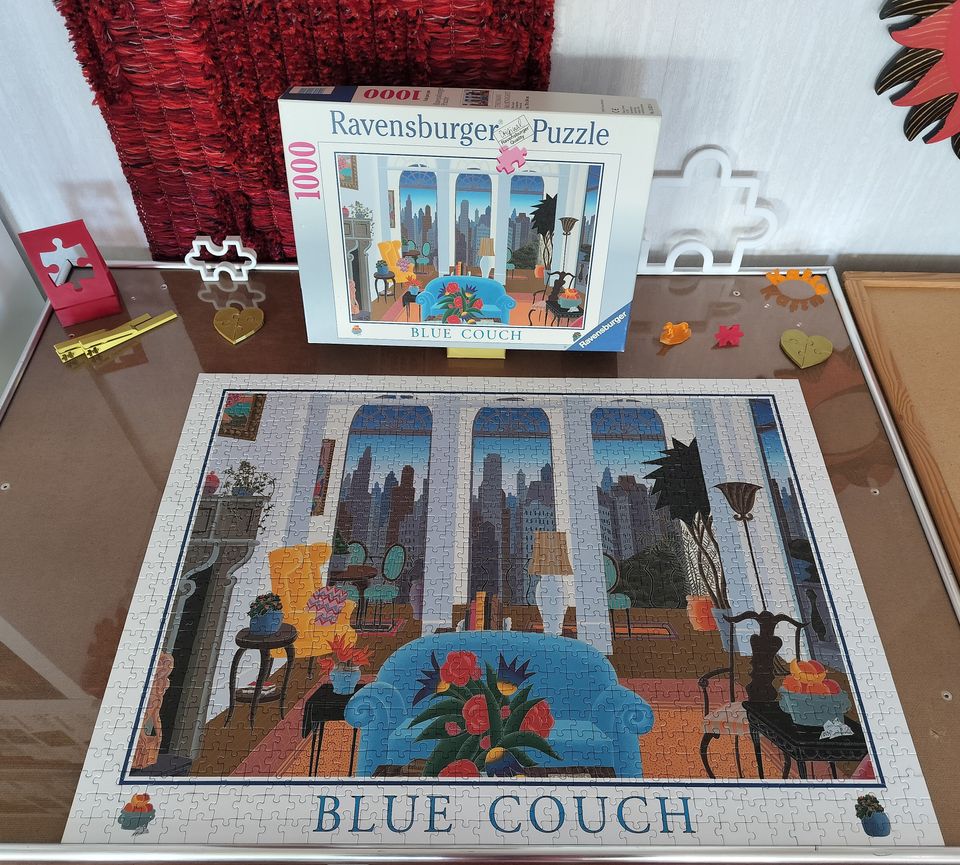 Ravensburger sininen sohva 1000 palan palapeli