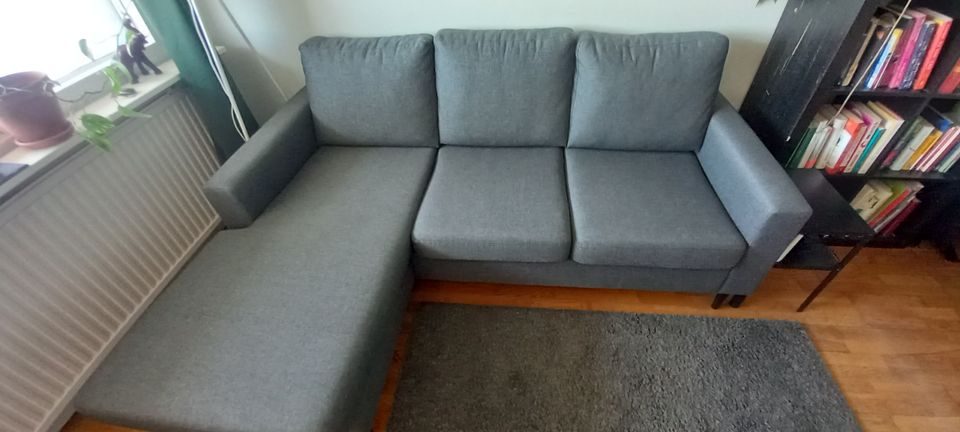 Harma kulma sohva/Grey corner couch