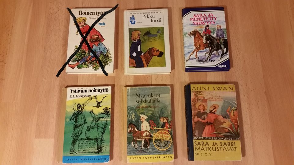Lastenkirjat 1950-1980-luvulta 5kpl