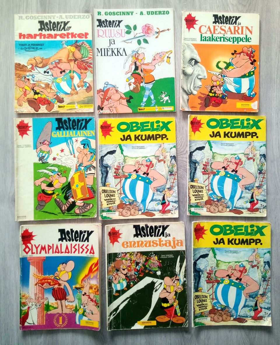 Asterix sarjakuvia 1.p