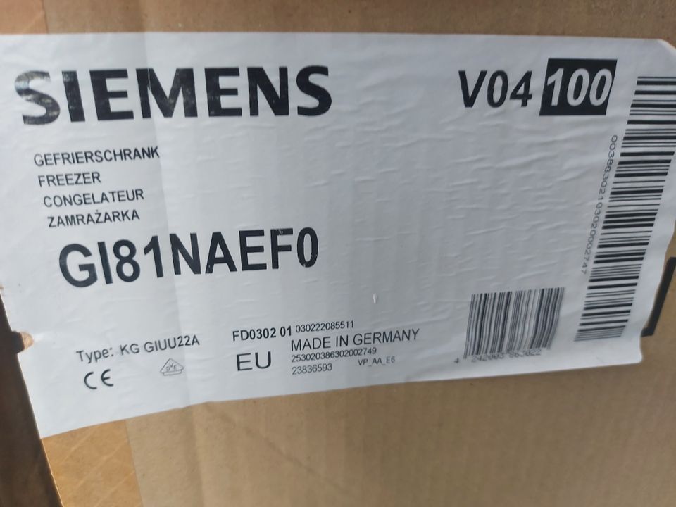 Siemens kaappipakastin UUSI