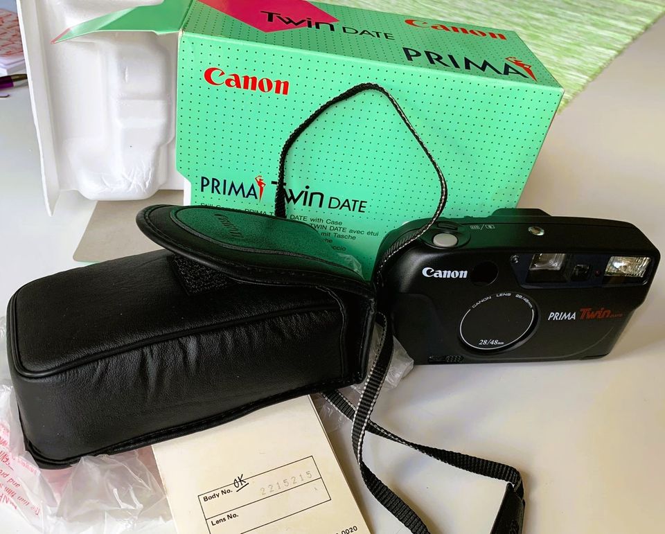 Canon Prima Twin date Kinofilmi-kompaktikamera