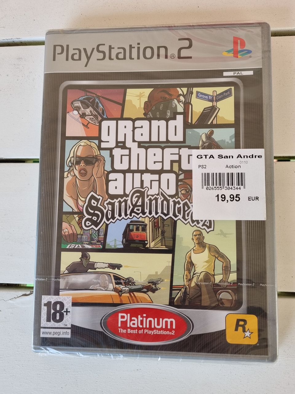 PS2 avaamaton Grand Theft Auto: San Andreas Platinum