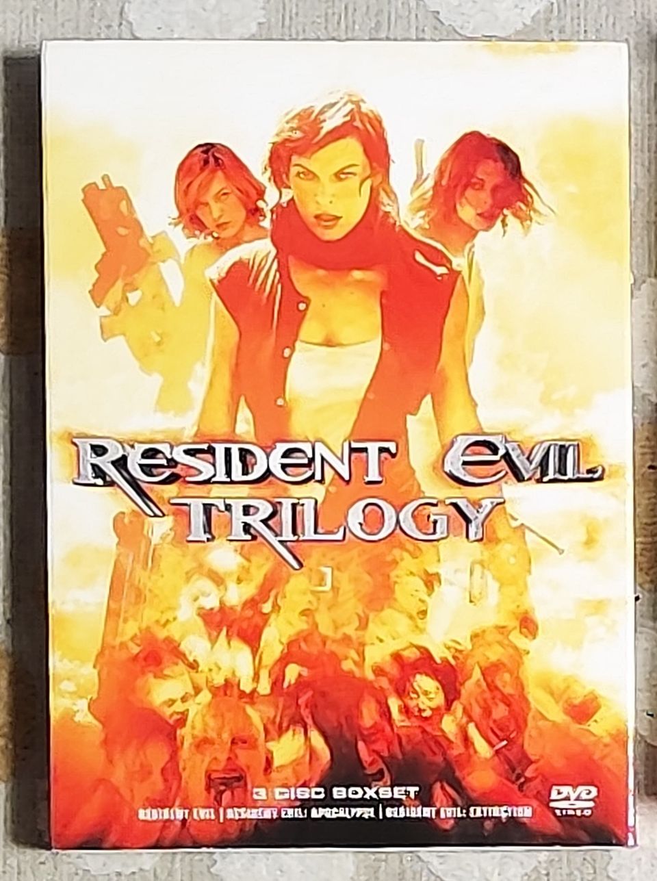 Resident Evil Trilogy 3DVD elokuvapaketti