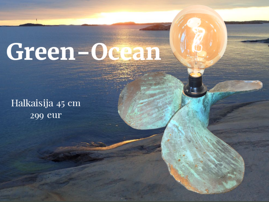 Pöytä- / Lattiavalaisin Green-Ocean