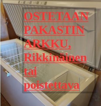 Arkku pakastin kompostoriksi.