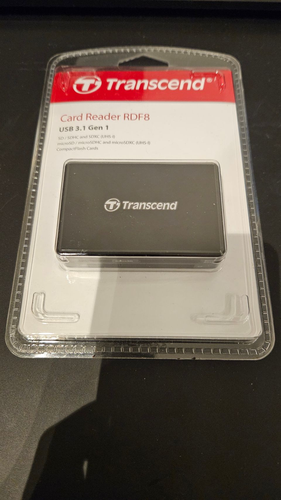 Transcend USB 3.1 Gen 1 -muistikortinlukija