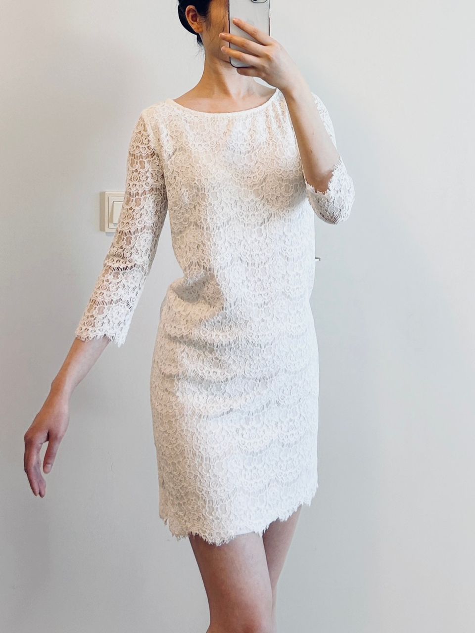 Cotton-blend Lace Dress