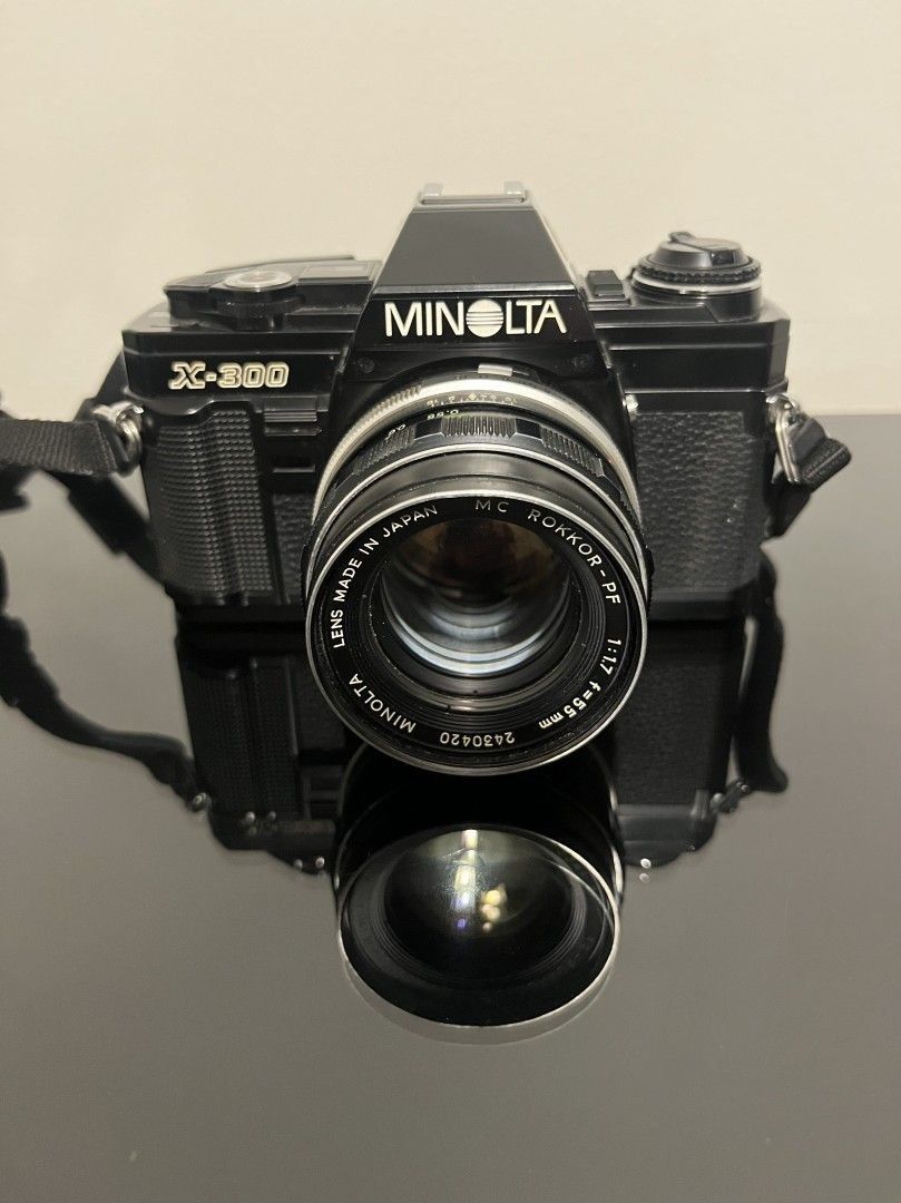 Minolta X-300 + 55mm 1:1.7