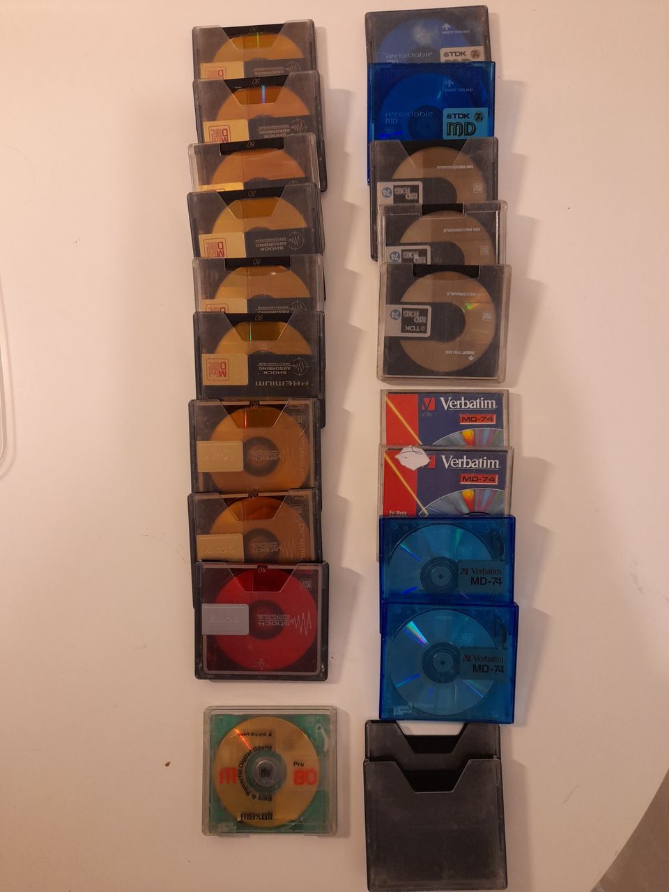 MiniDisc levyjä Sony, Verbetime ja TDK