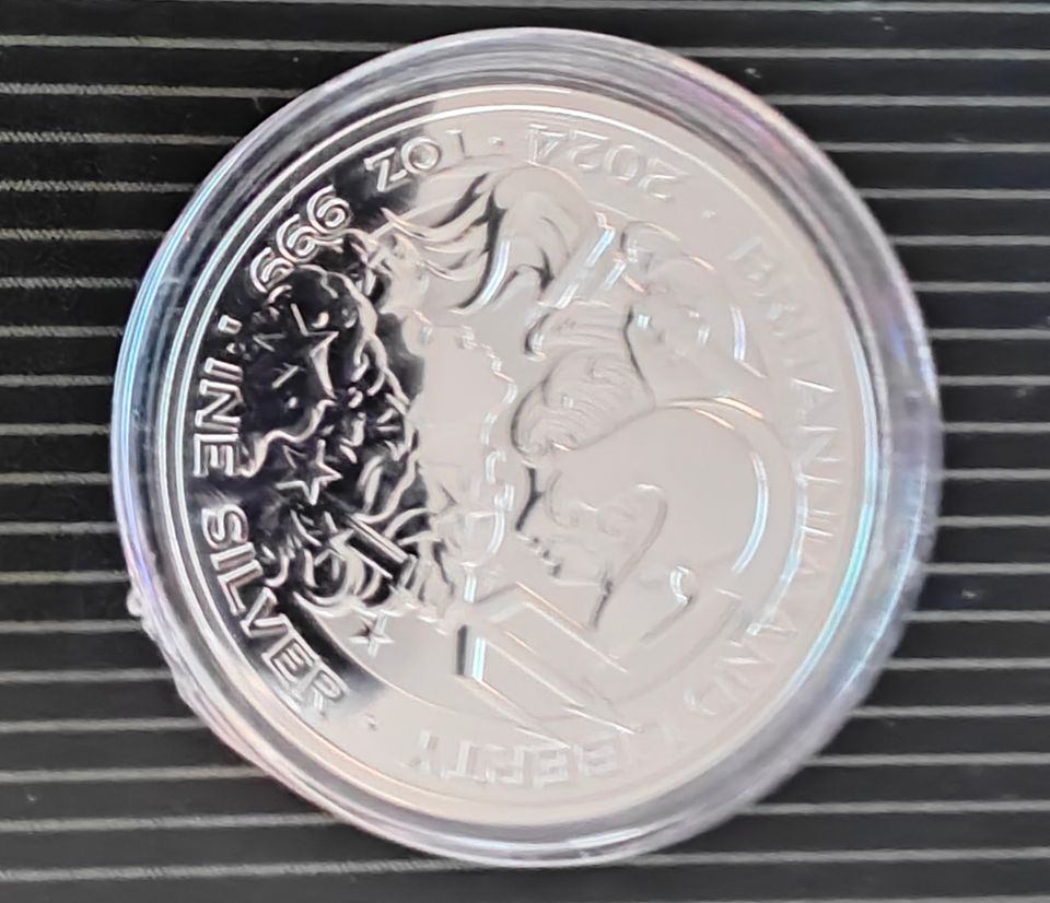 Hopeakolikko  1 oz £2 GBP UK Silver Britannia Coin BU 2024