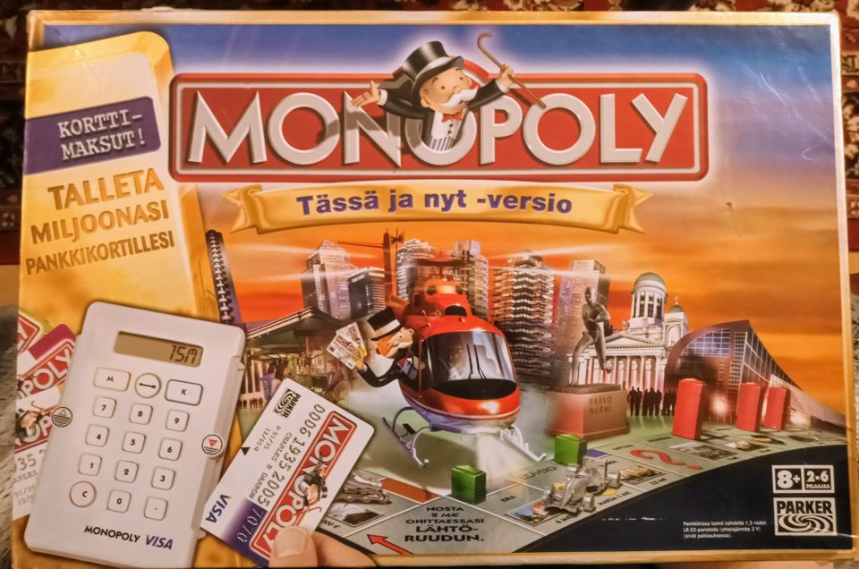 Monopoly peli Tässä ja nyt versio