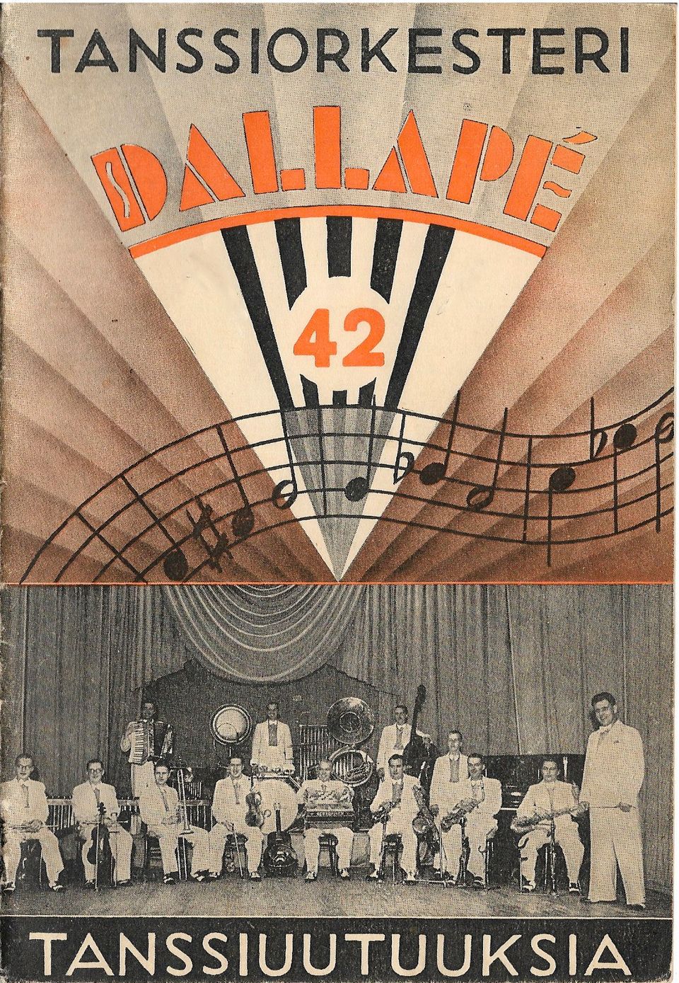 Tanssiorkesteri Dallapé Tanssiuutuuksia 42. vlta 1938