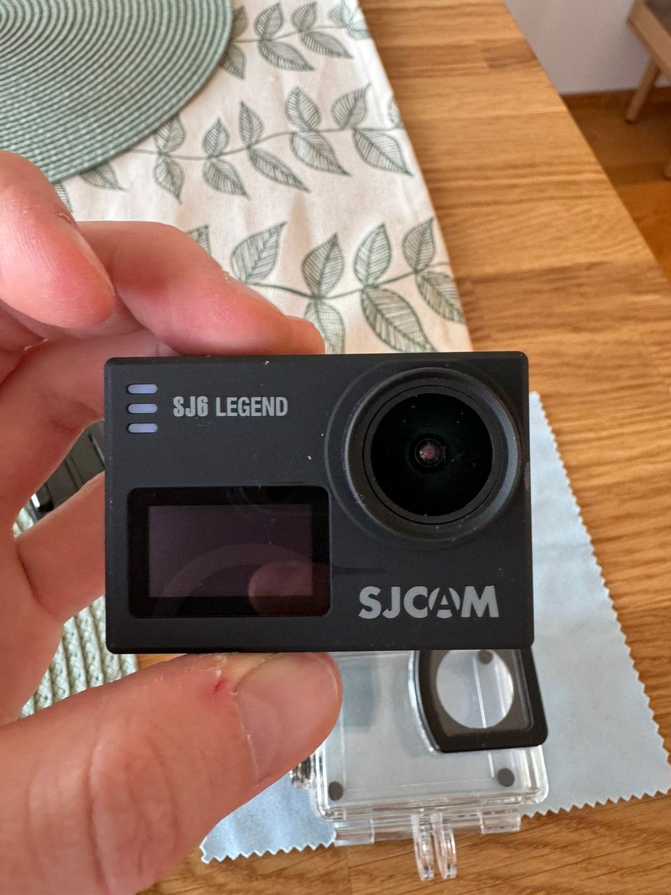 SJCAM SJ6 Legend action camera with many accessories