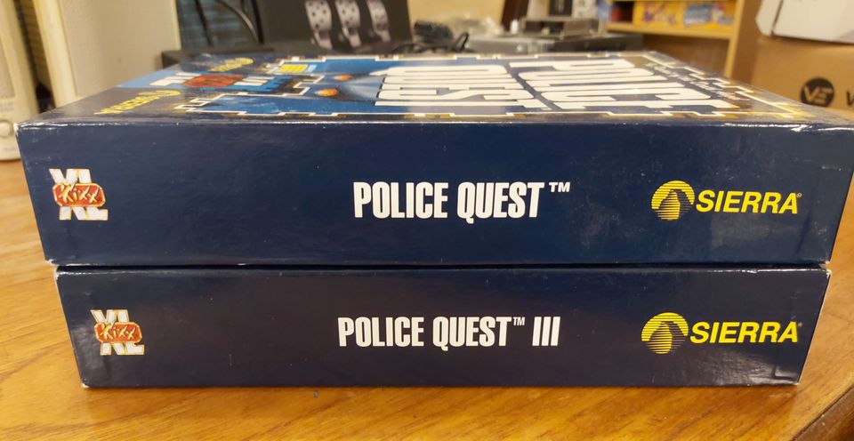 Police Quest 1 ja 3 Big Boxit + sälät