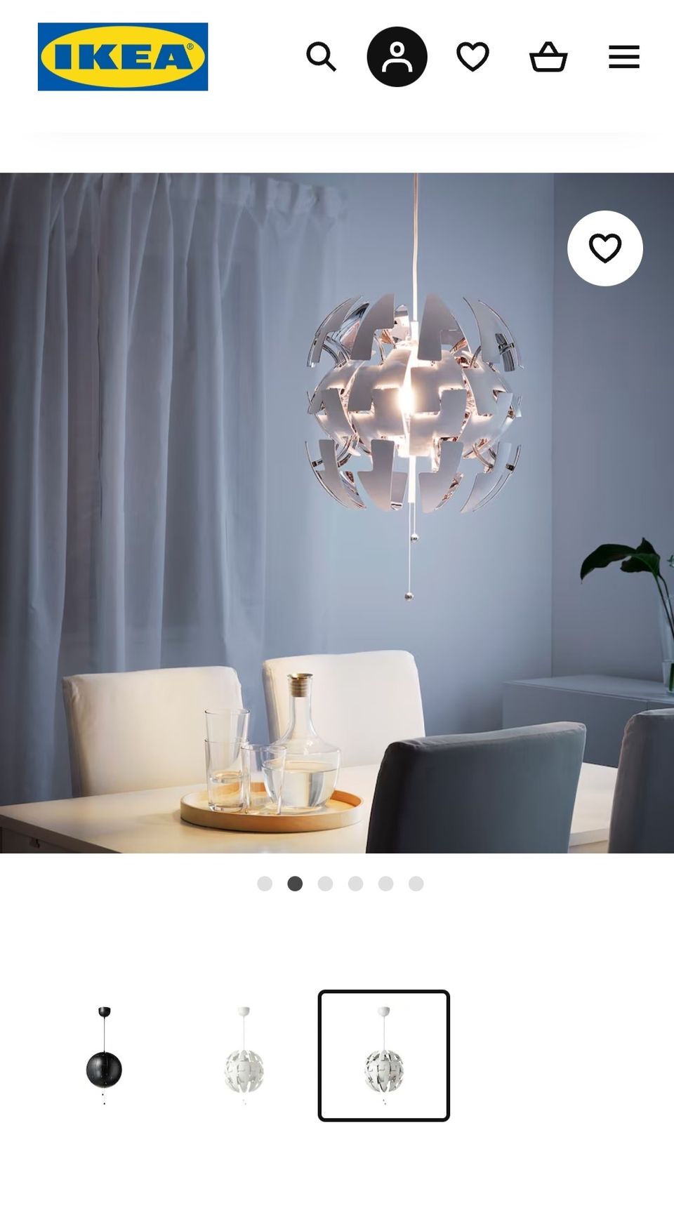 IKEA PS 2014 -valaisin