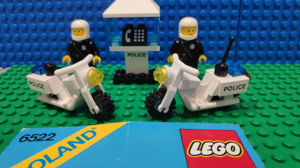 Lego 1988 moottoripyörä poliisit 6522