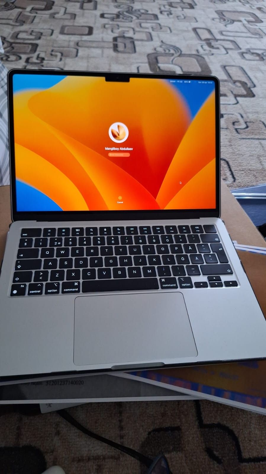 Apple MacBook Air 13" (2022) 256 Gt