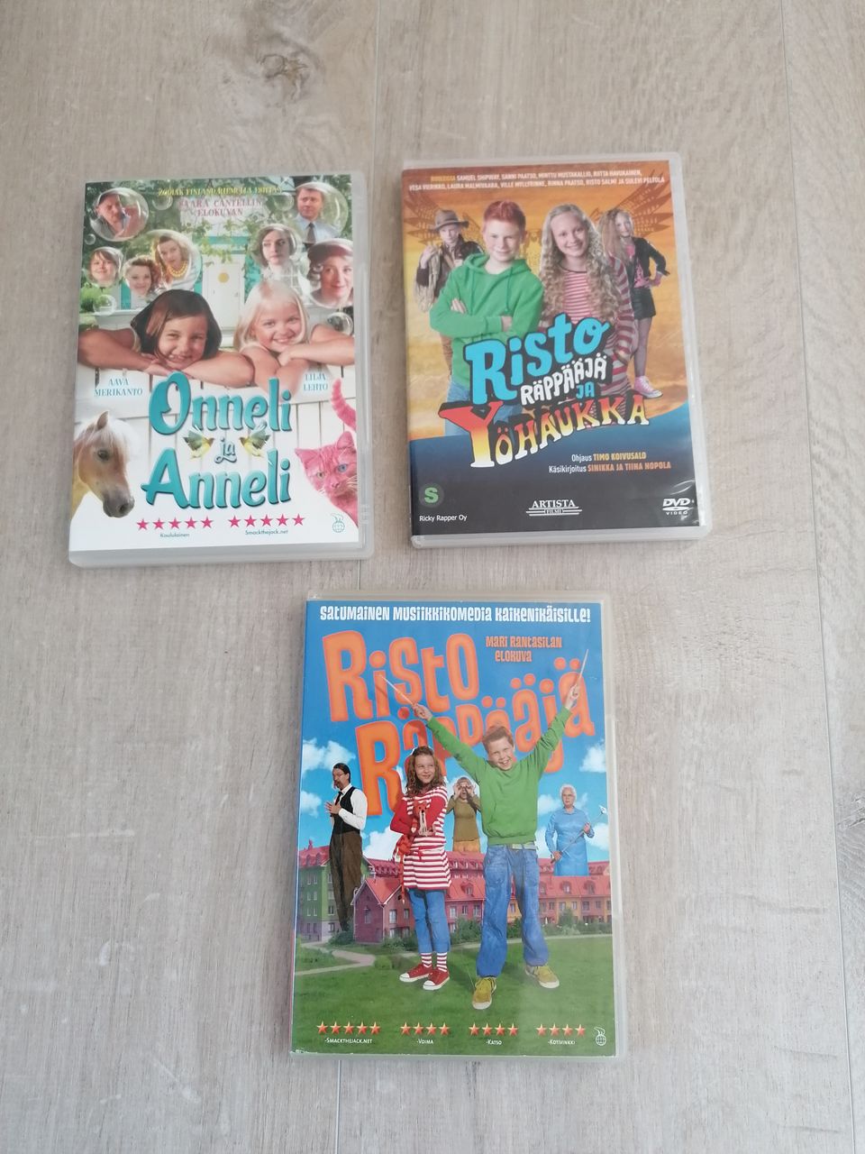 Risto Räppääjä ja Onneli ja Anneli -DVD:t