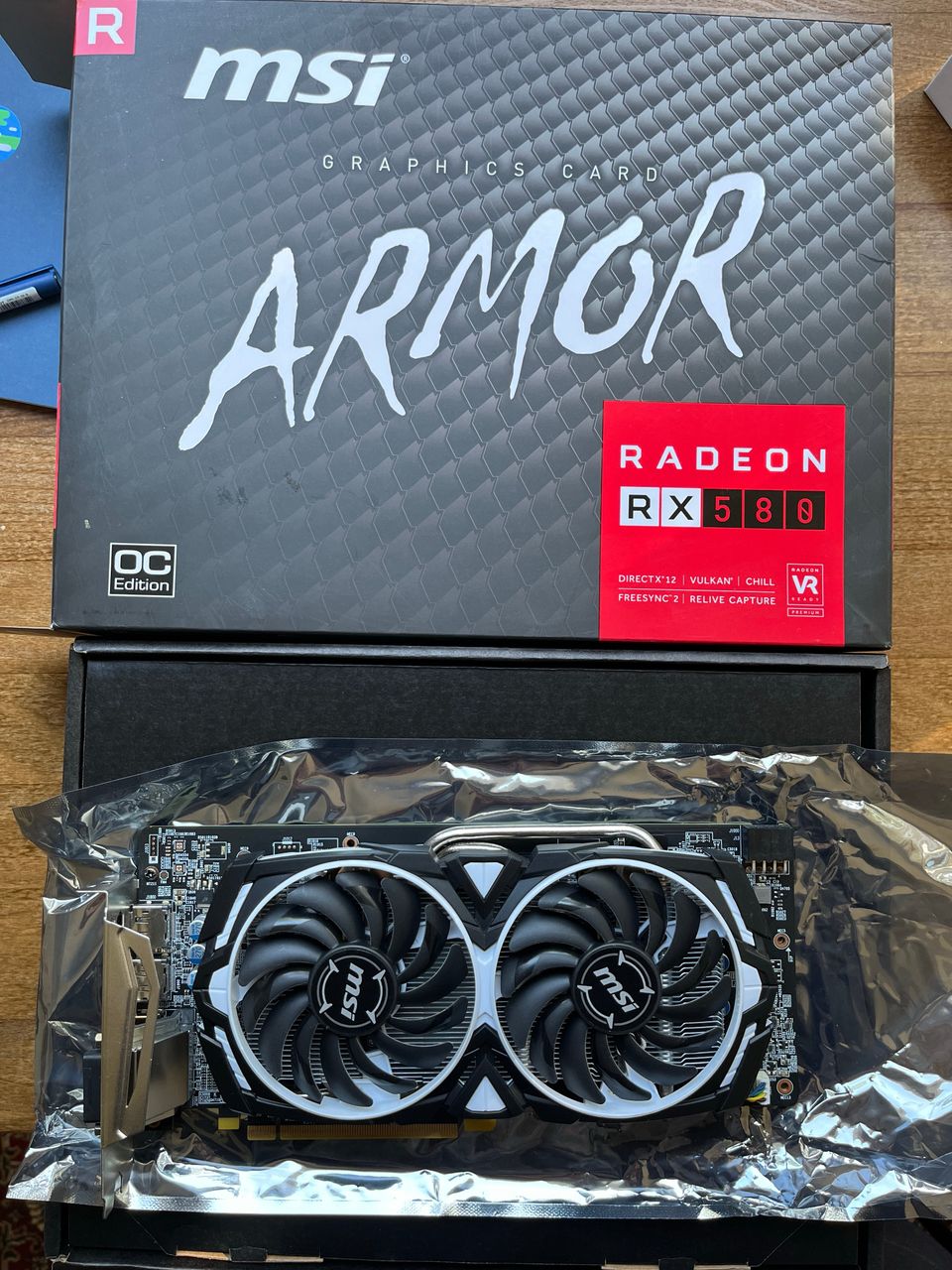 Rx580 MSI Armor 8gb oc edition