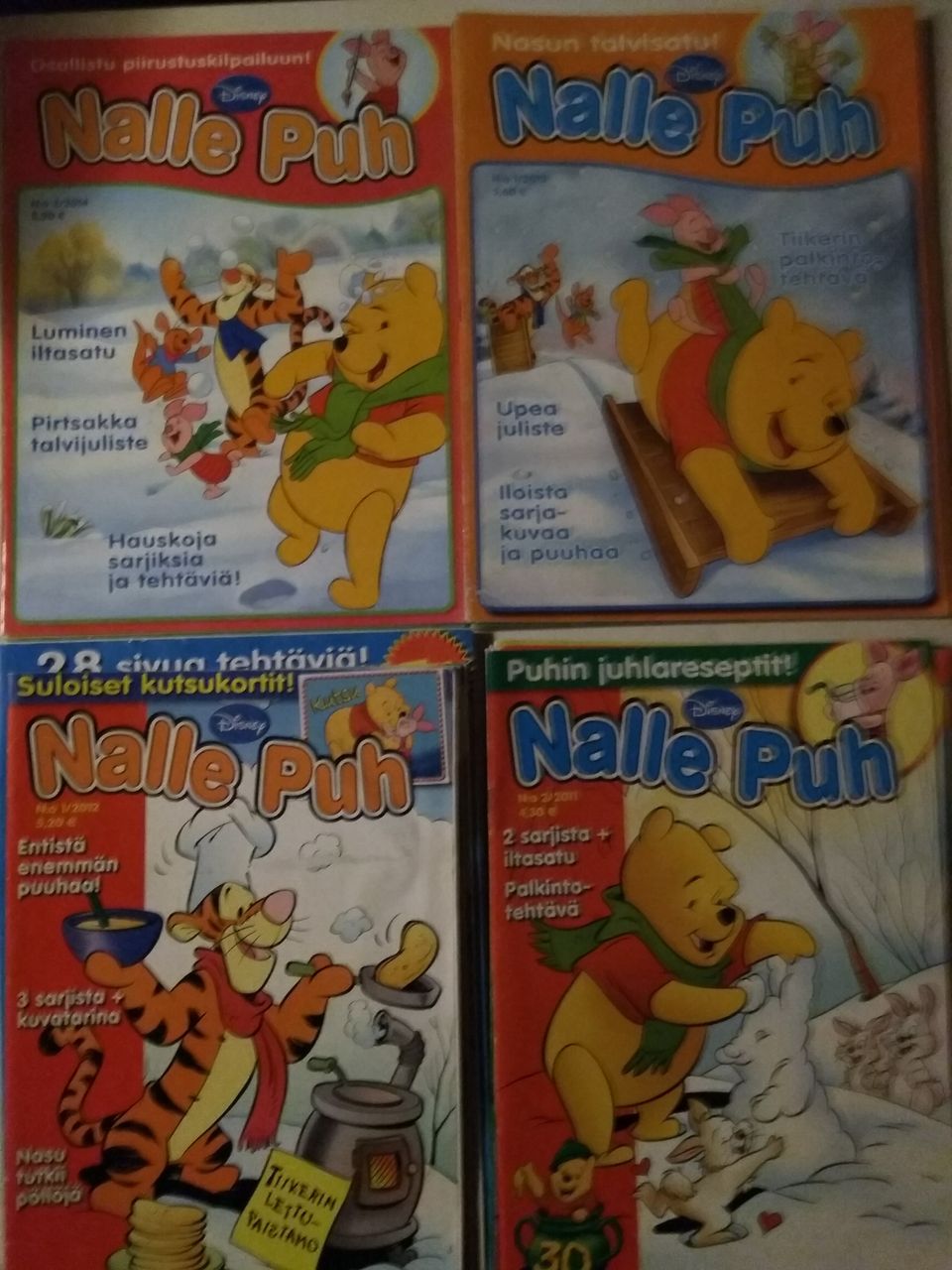 Nalle Puh sarjakuva lehtiä