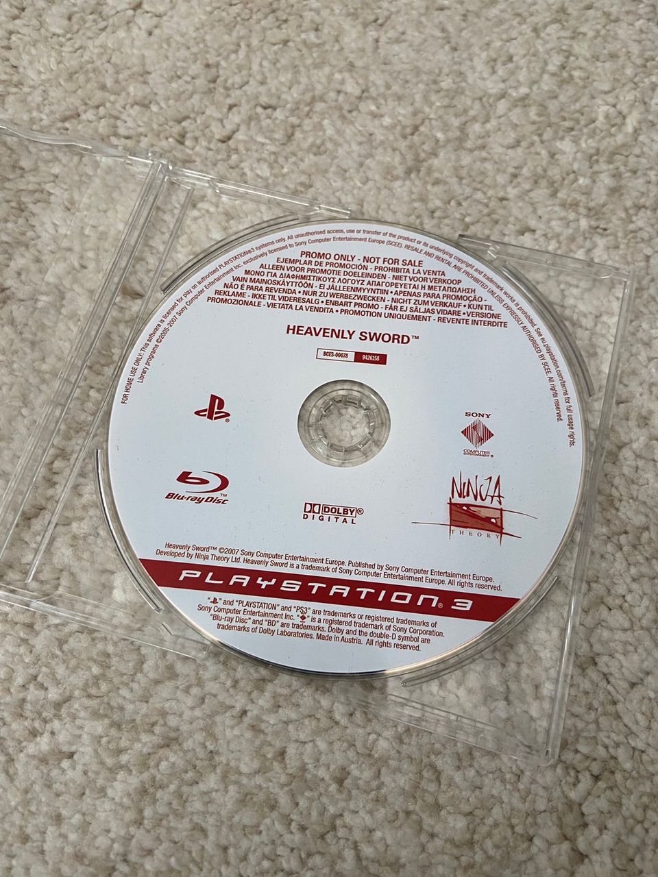 PS3 Heavenly Sword Promo Disc