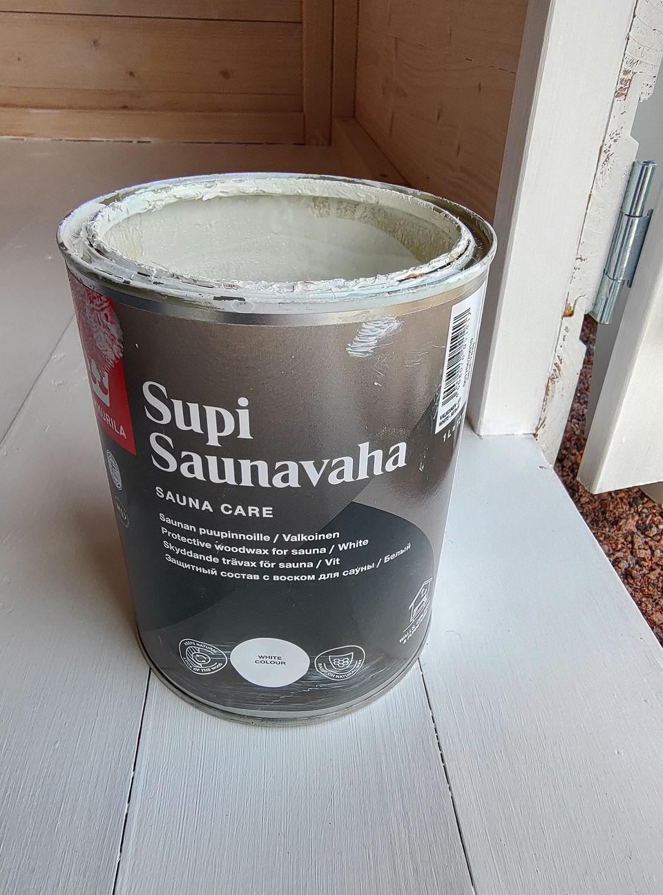 Tikkurila Supi saunavaha valkoinen